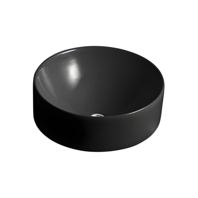 KOHLER CHALICE ABOVE COUNTER BASIN GLOSS BLACK 420MM