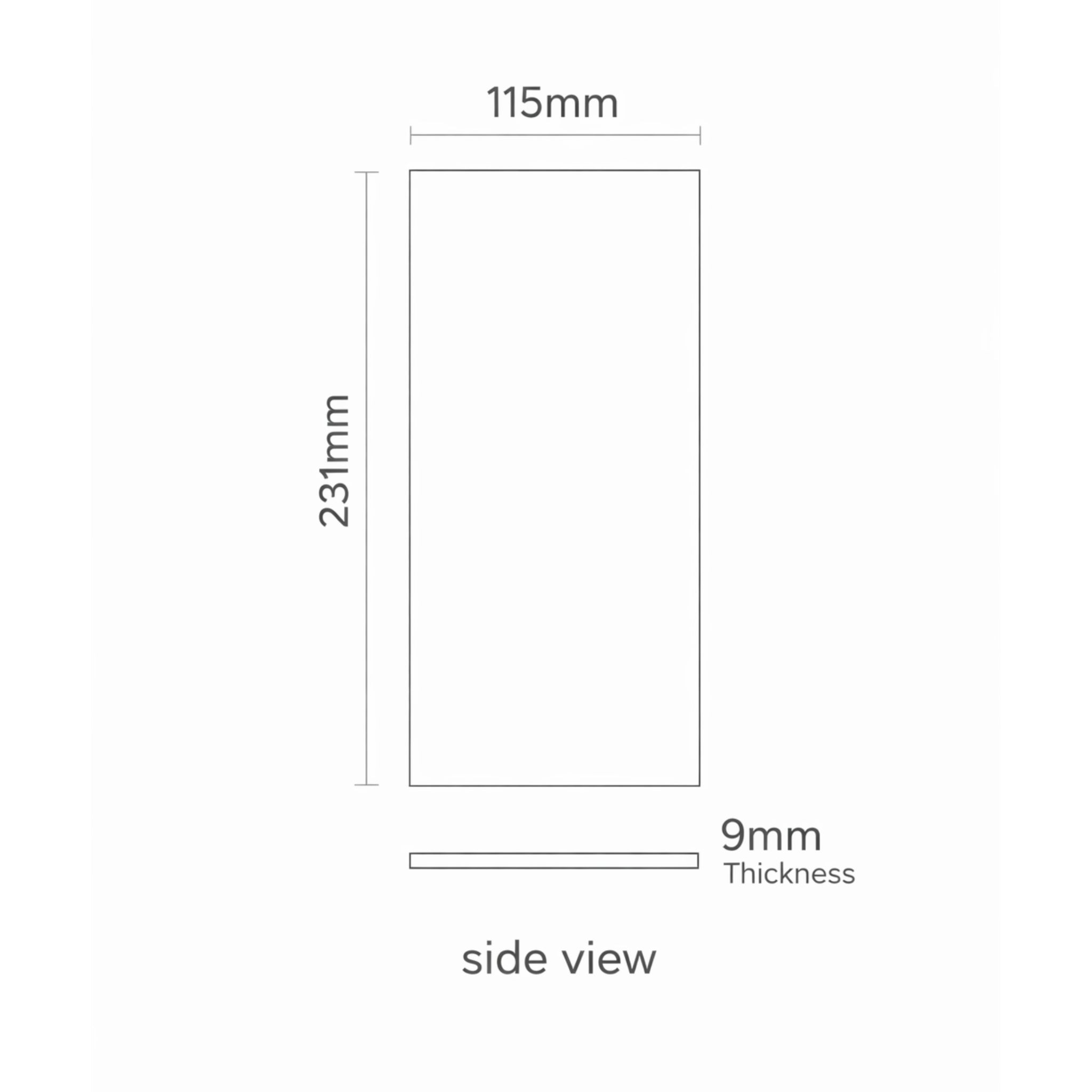 ELITE IMPORTERS SCALA GRIGIO MATTE 115X231MM RECTANGLE TILE (PER BOX)