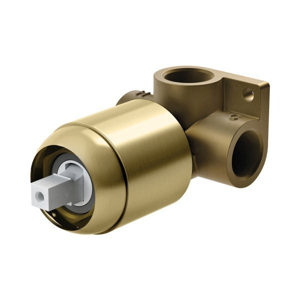 PHOENIX ARLO SHOWER AND WALL MIXER WITH TRIM KIT AND BODY BRUSHED GOLD