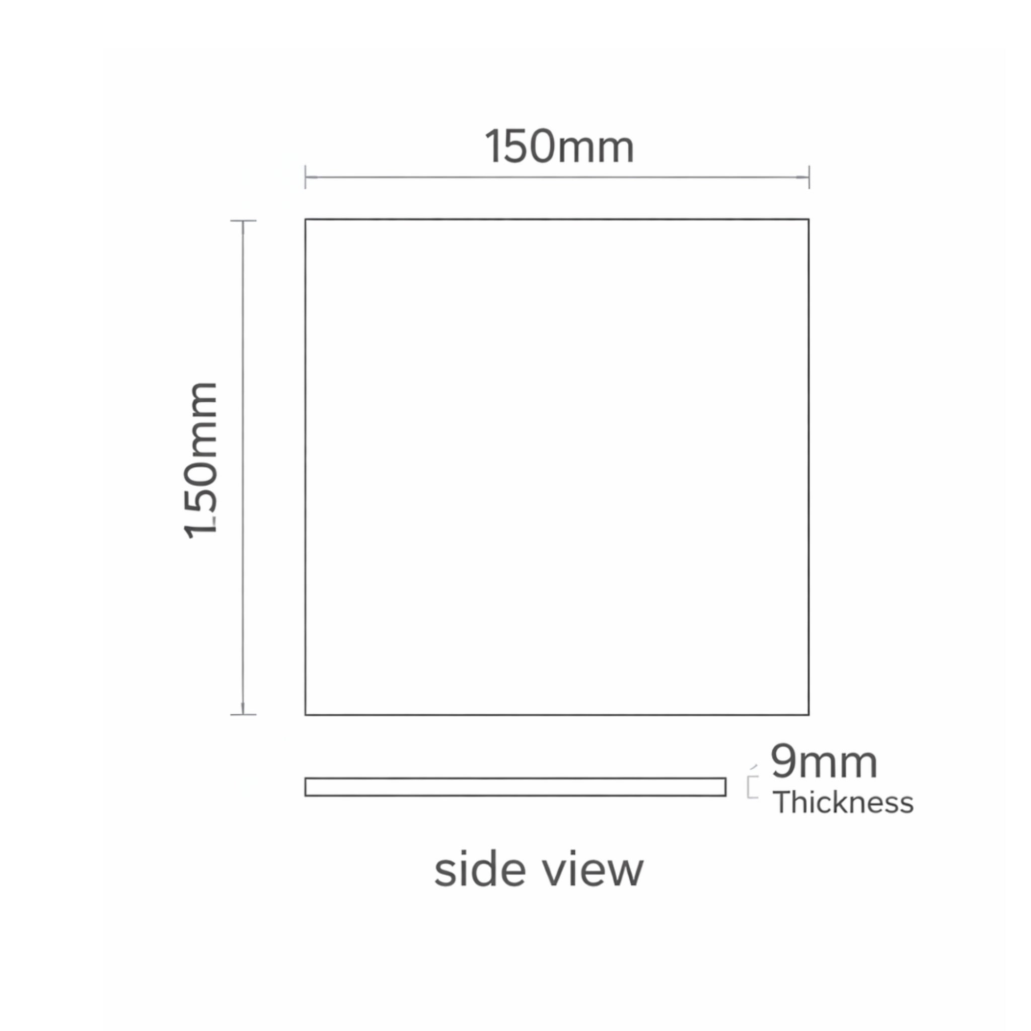ELITE IMPORTERS TABARCA BLANCO GLOSS 150X150MM SQUARE TILE (PER BOX)