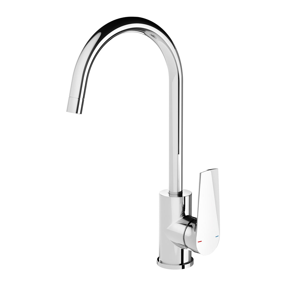 PHOENIX ARLO GOOSENECK SINK MIXER 200MM CHROME