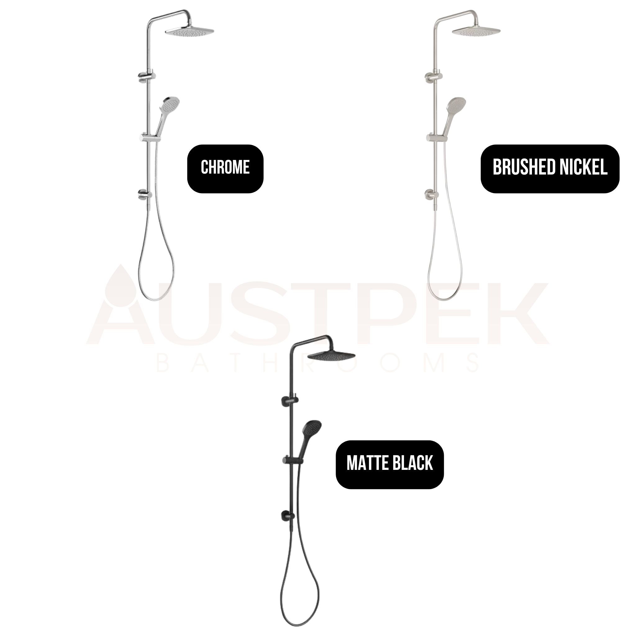 PHOENIX TEVA TWIN SHOWER BRUSHED NICKEL