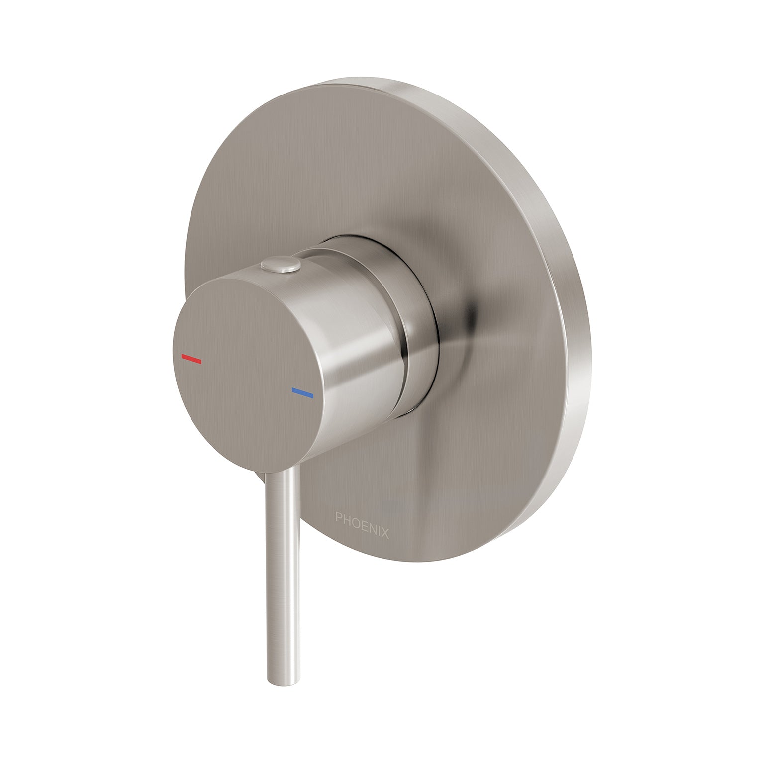 PHOENIX PINA SHOWER AND WALL MIXER WITH TRIM KIT AND BODY 115MM BRUSHED NICKEL