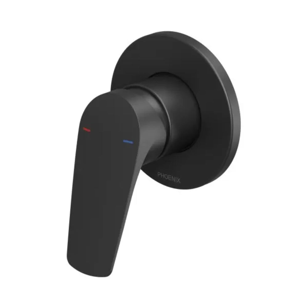 PHOENIX IVY MKII SHOWER AND WALL MIXER WITH TRIM KIT AND BODY MATTE BLACK