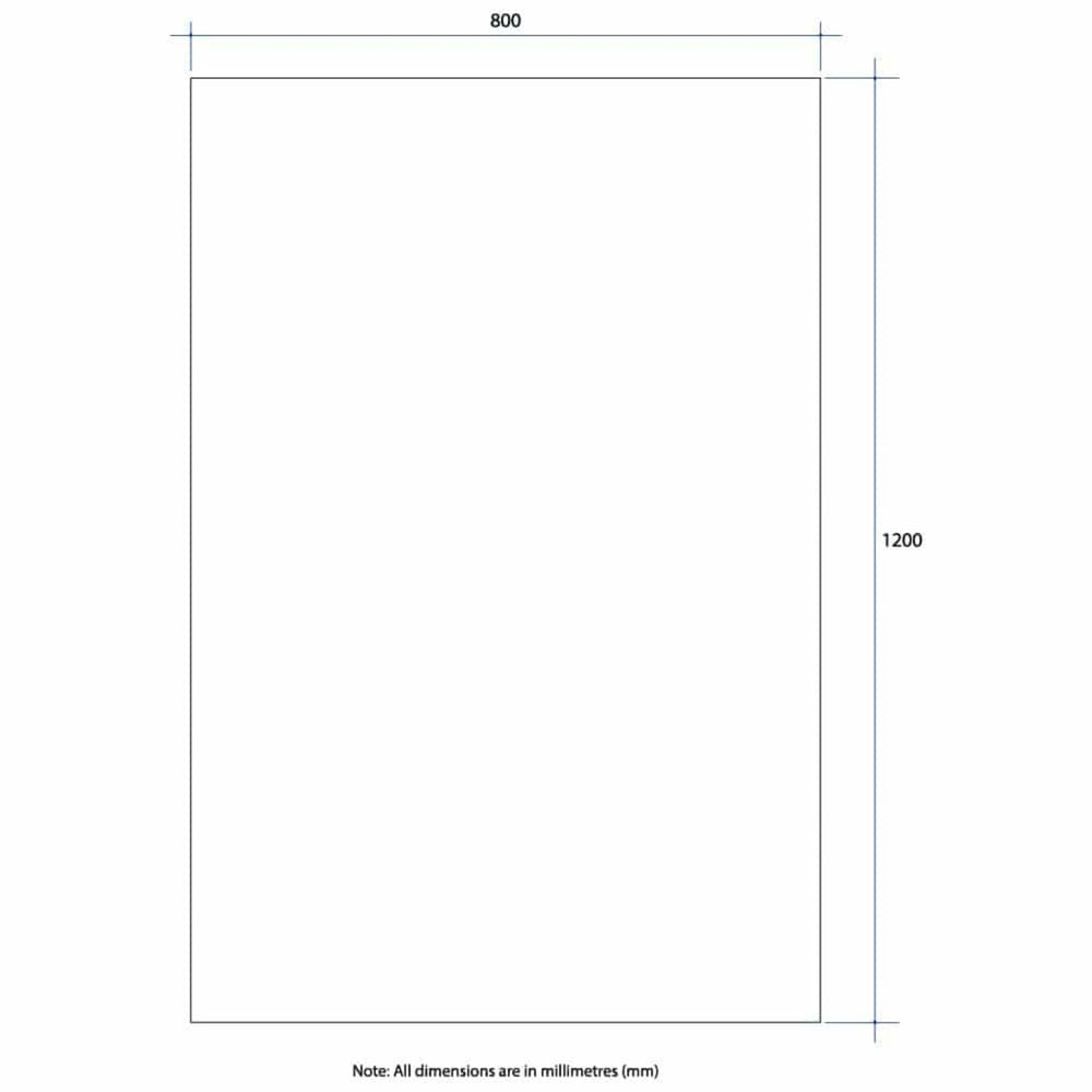 THERMOGROUP ABLAZE RECTANGLE POLISHED EDGE MIRROR 800X1200MM