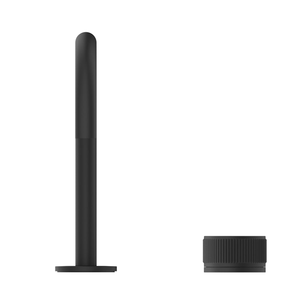 BELLA VISTA MICA LEAD FREE FLUTED PROGRESSIVE BASIN MIXER SET 225MM BLACK
