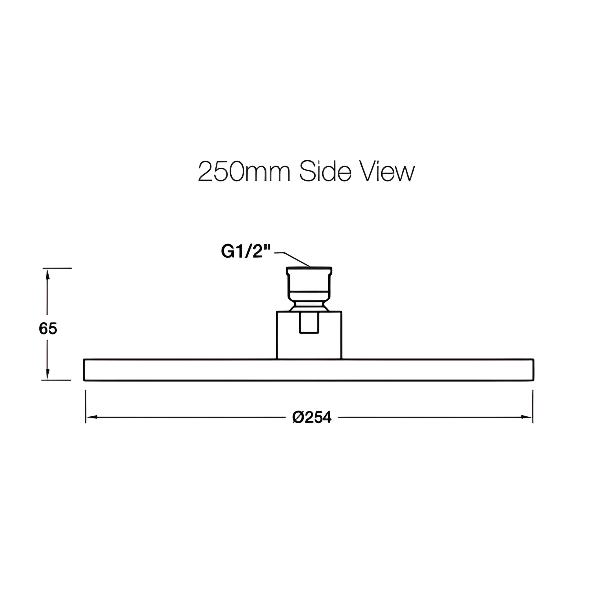 KOHLER RAINCAN ROUND SHOWER HEAD 250MM CHROME