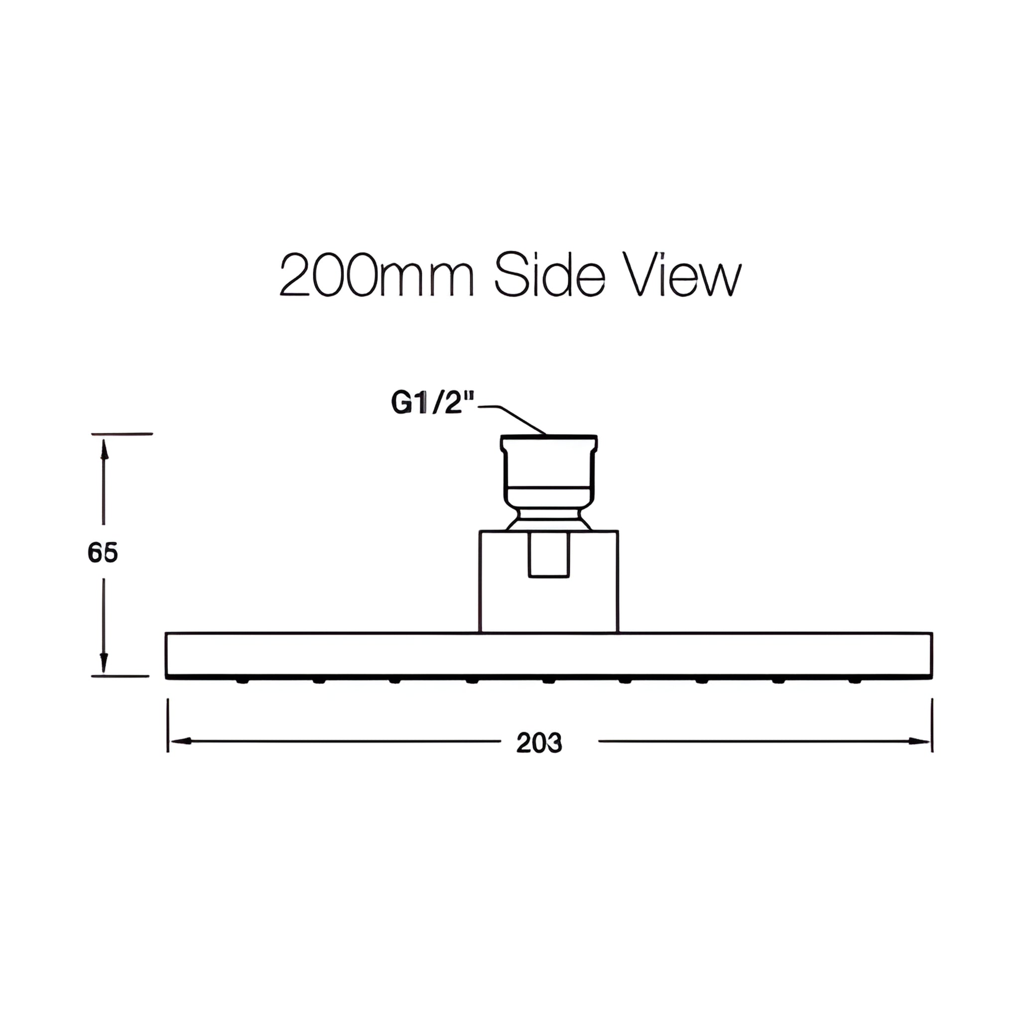 KOHLER RAINCAN SQUARE SHOWER HEAD 200MM CHROME