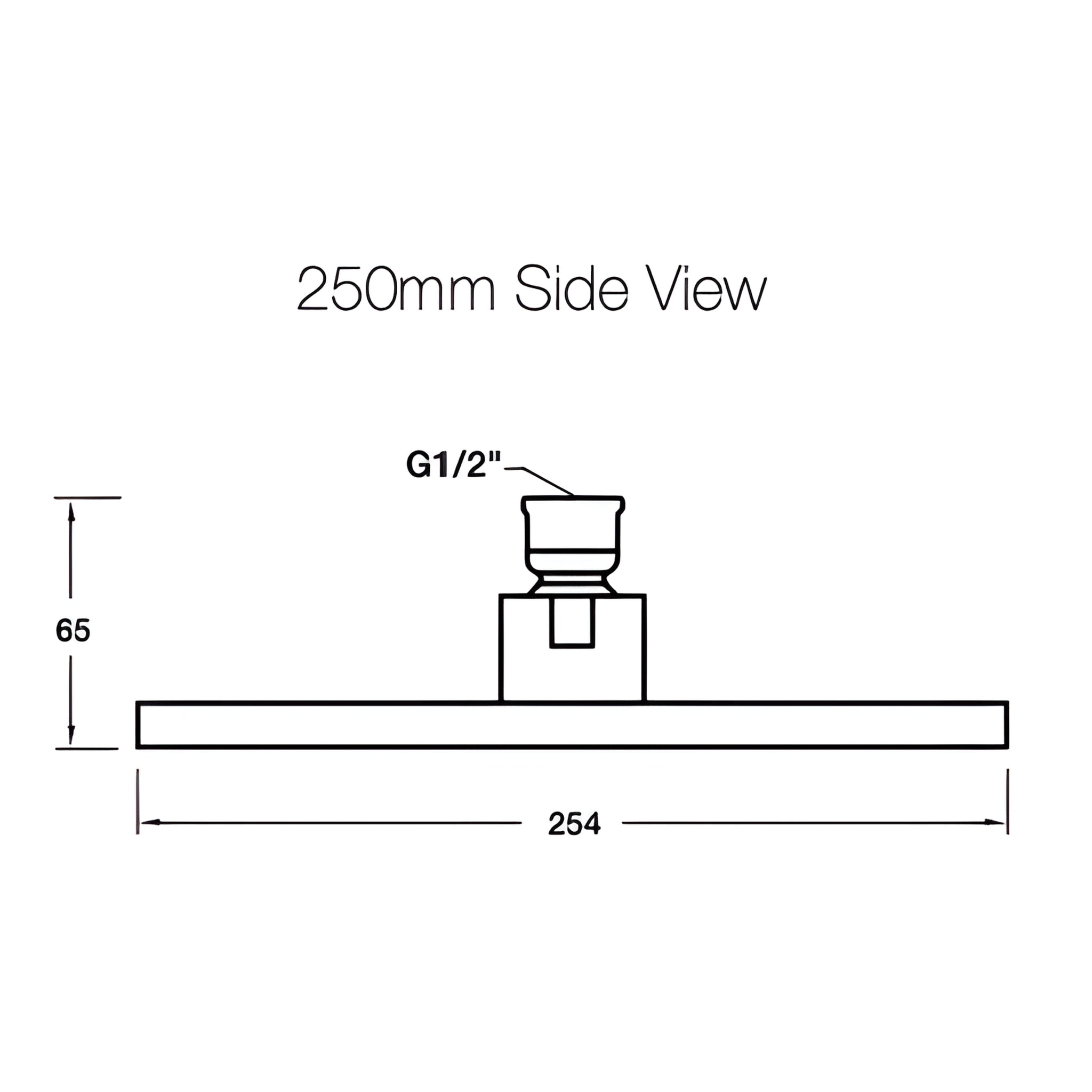 KOHLER RAINCAN SQUARE SHOWER HEAD 250MM CHROME