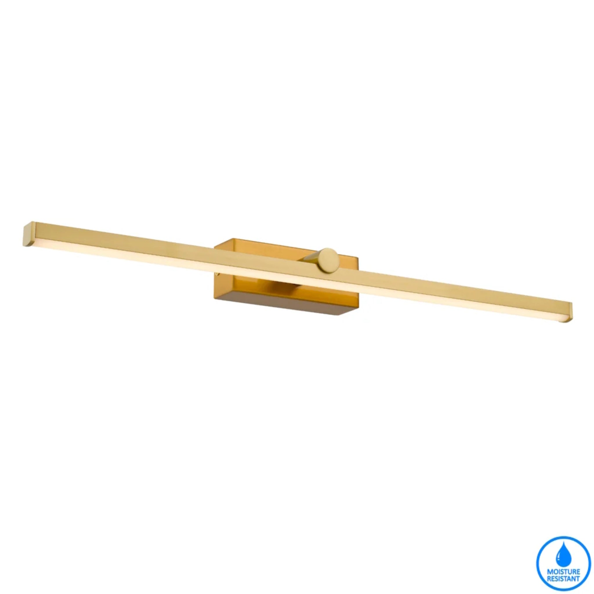 TELBIX FOLEY VANITY LED WALL LIGHT ANTIQUE GOLD 600MM