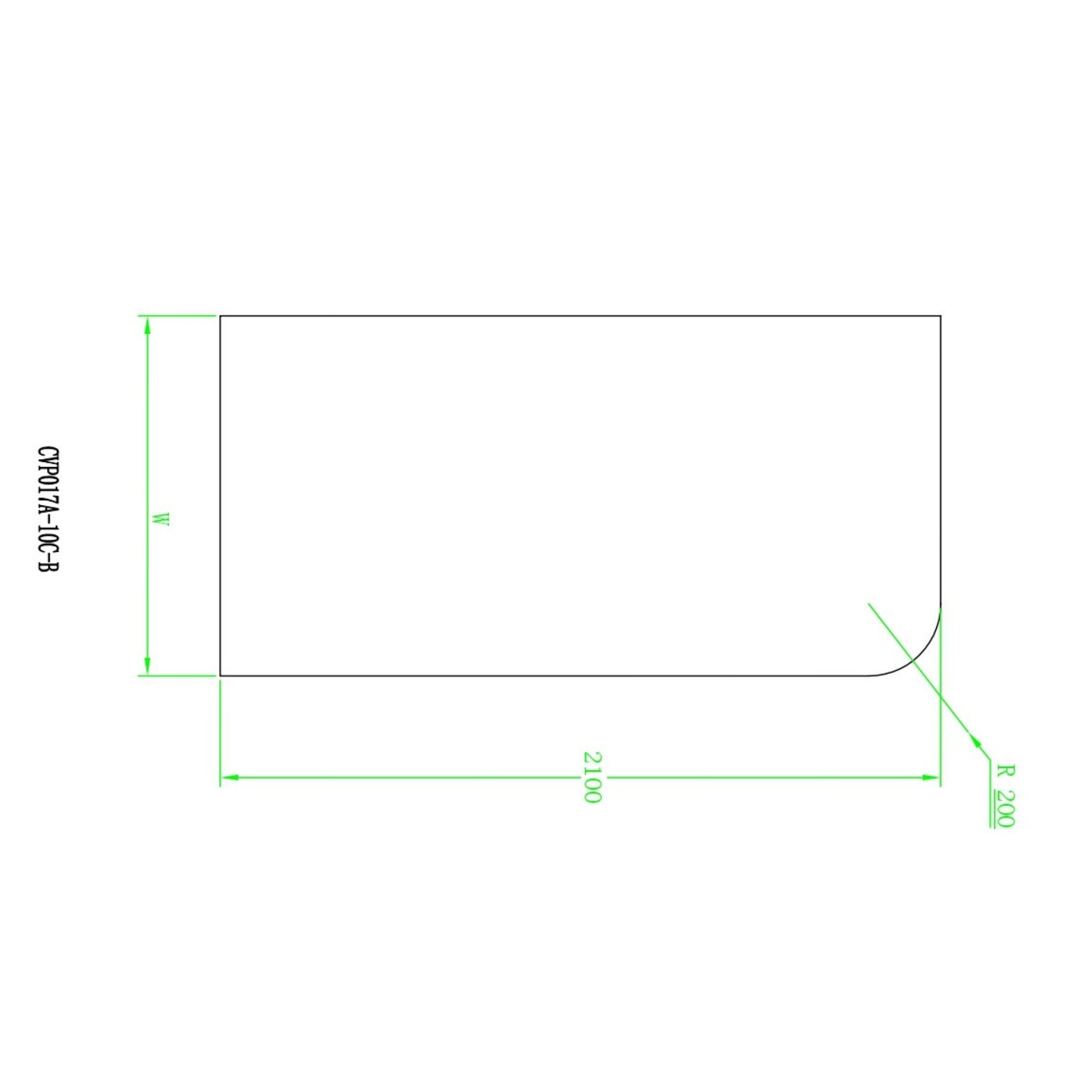 COVEY FRAMELESS WALK IN SINGLE PANEL CURVED CORNER FLUTED / NARROWLINE SHOWER SCREEN MATTE BLACK