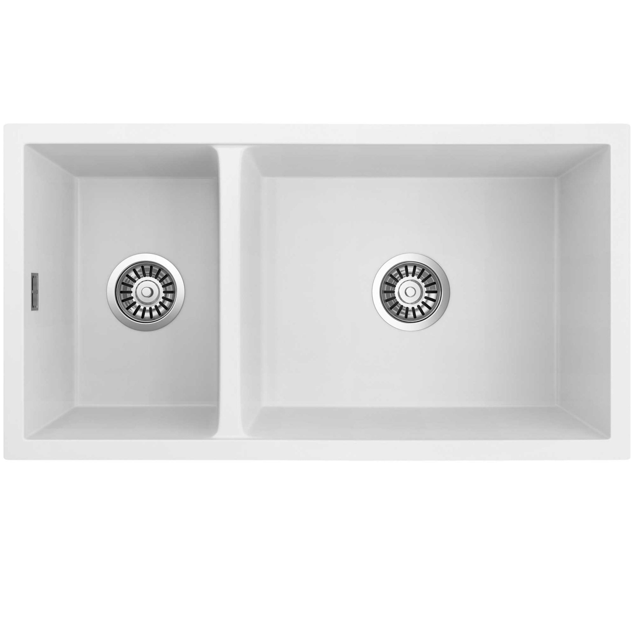 SEIMA OROS 822 1 & 1/2 DOUBLE BOWL KITCHEN SINK SILK MATTE WHITE 820MM