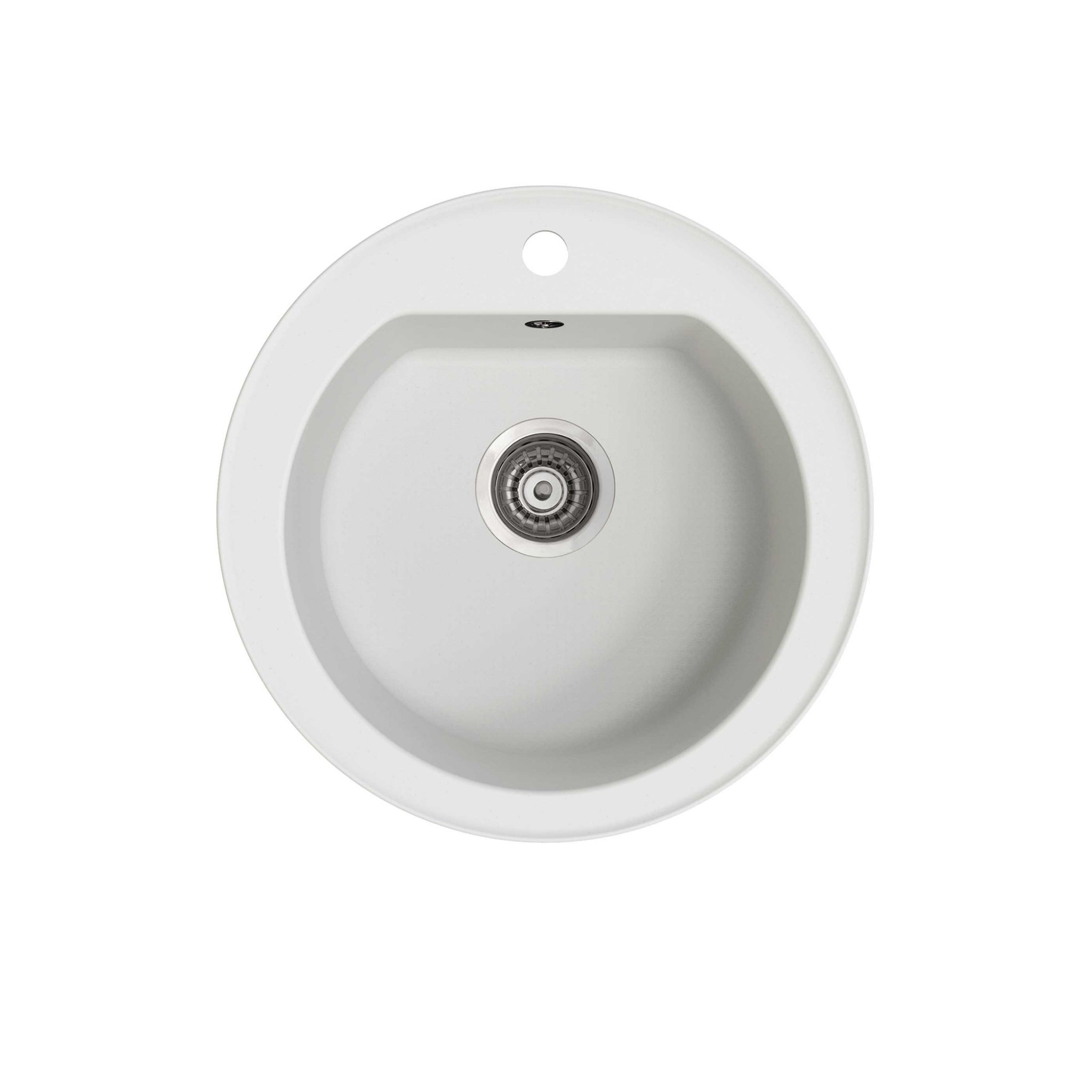 SEIMA OROS 510 SINGLE BOWL KITCHEN AND LAUNDRY SINK SILK MATTE WHITE 510MM