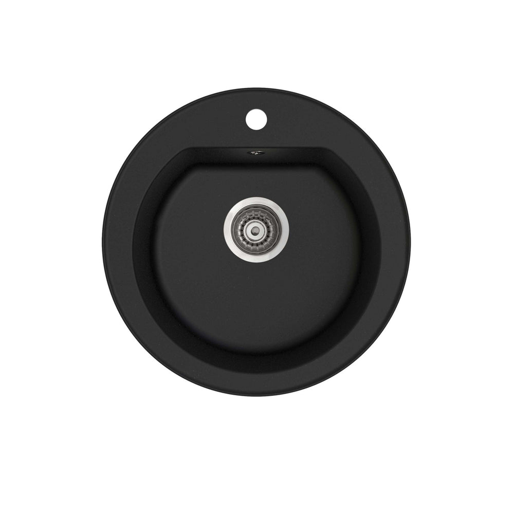 SEIMA OROS 510 SINK BOWL KITCHEN AND LAUNDRY SINK SILK MATTE BLACK 510MM