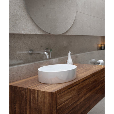 SEIMA ARKO 027 ABOVE COUNTER BASIN GLOSS WHITE 400MM