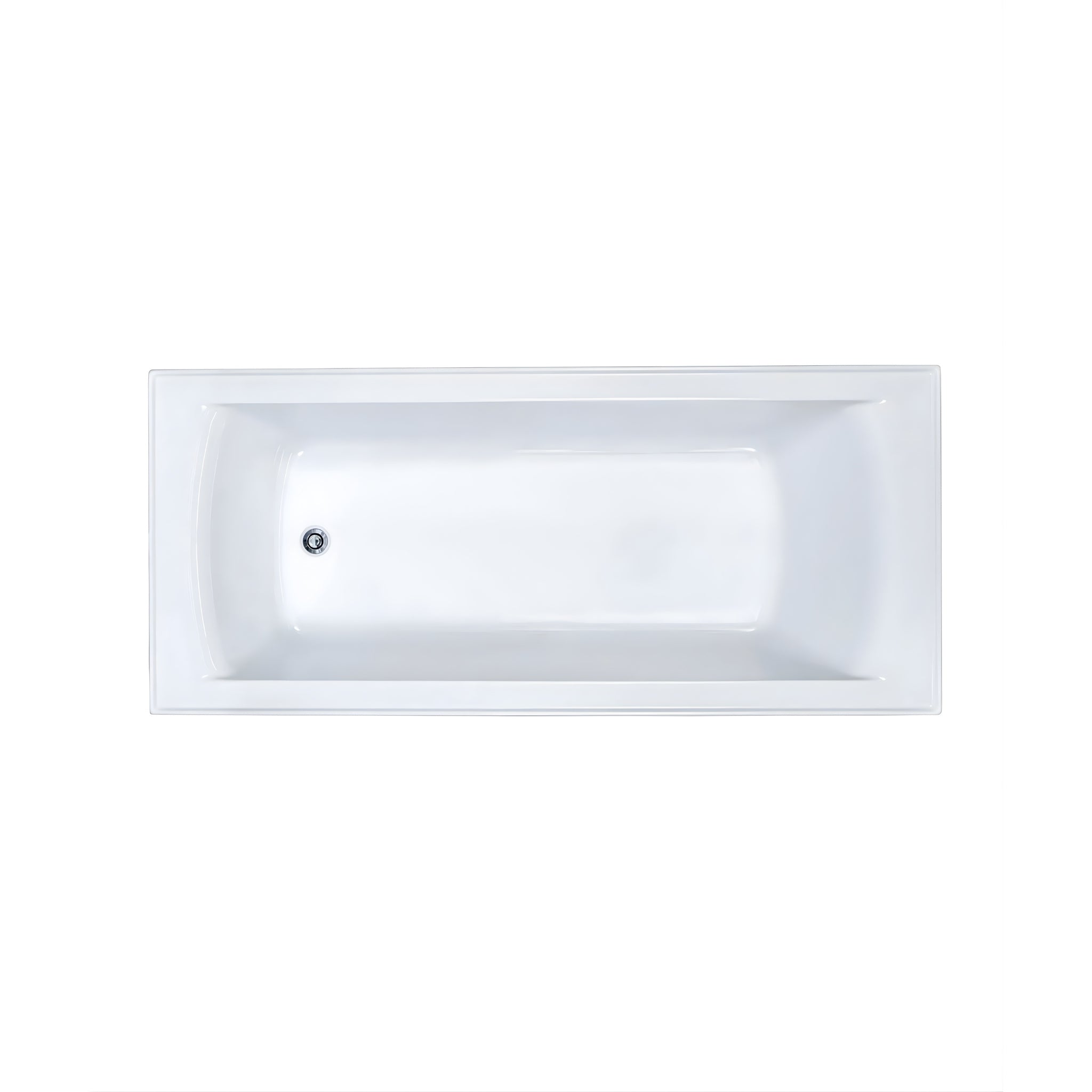 SEIMA SYROS 103 INSET BATHTUB WITH OVERFLOW GLOSS WHITE (AVAILABLE IN 1525MM AND 1675MM)