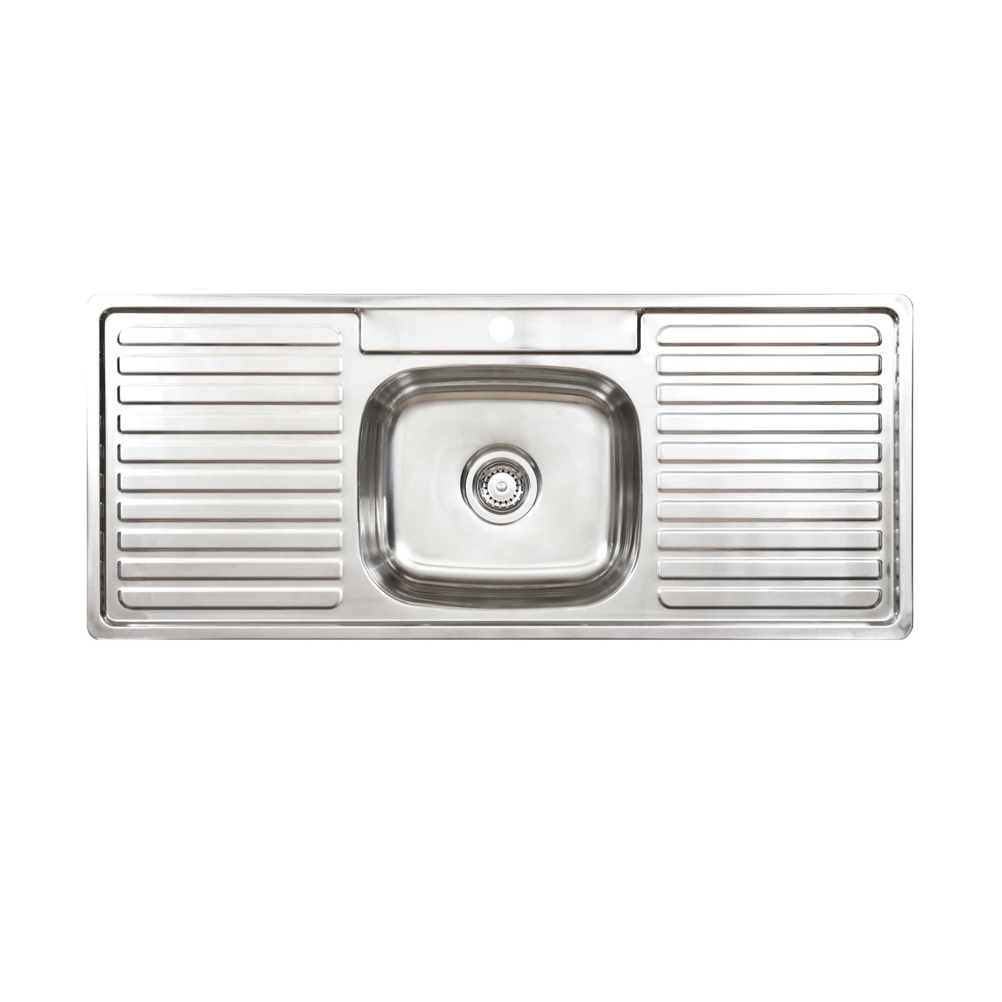 SEIMA ACERO 012 SINGLE BOWL KITCHEN SINK WITH TWO DRAINERS STAINLESS STEEL 1200MM
