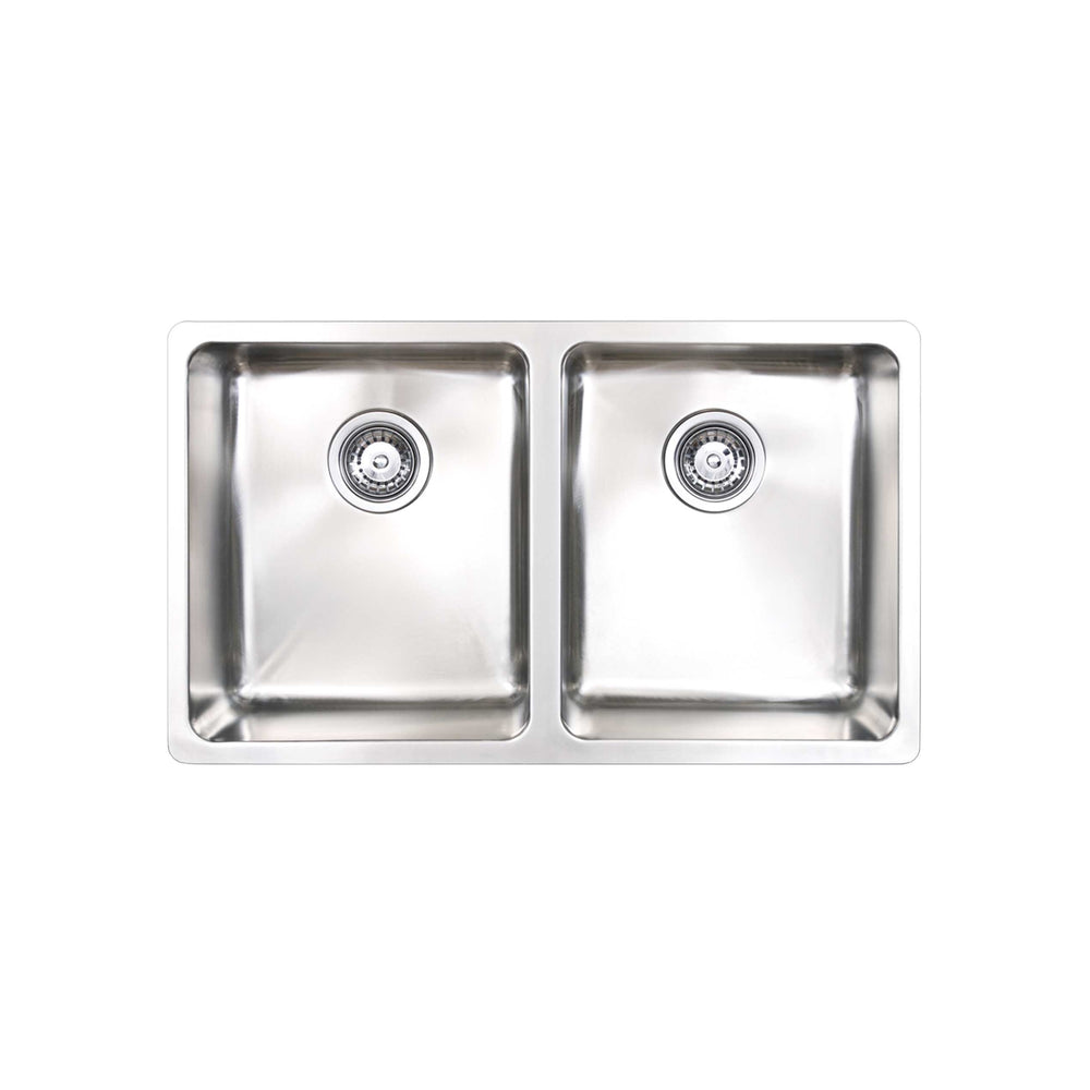SEIMA KUBIC 768 DOUBLE BOWL KITCHEN SINK STAINLESS STEEL 760MM