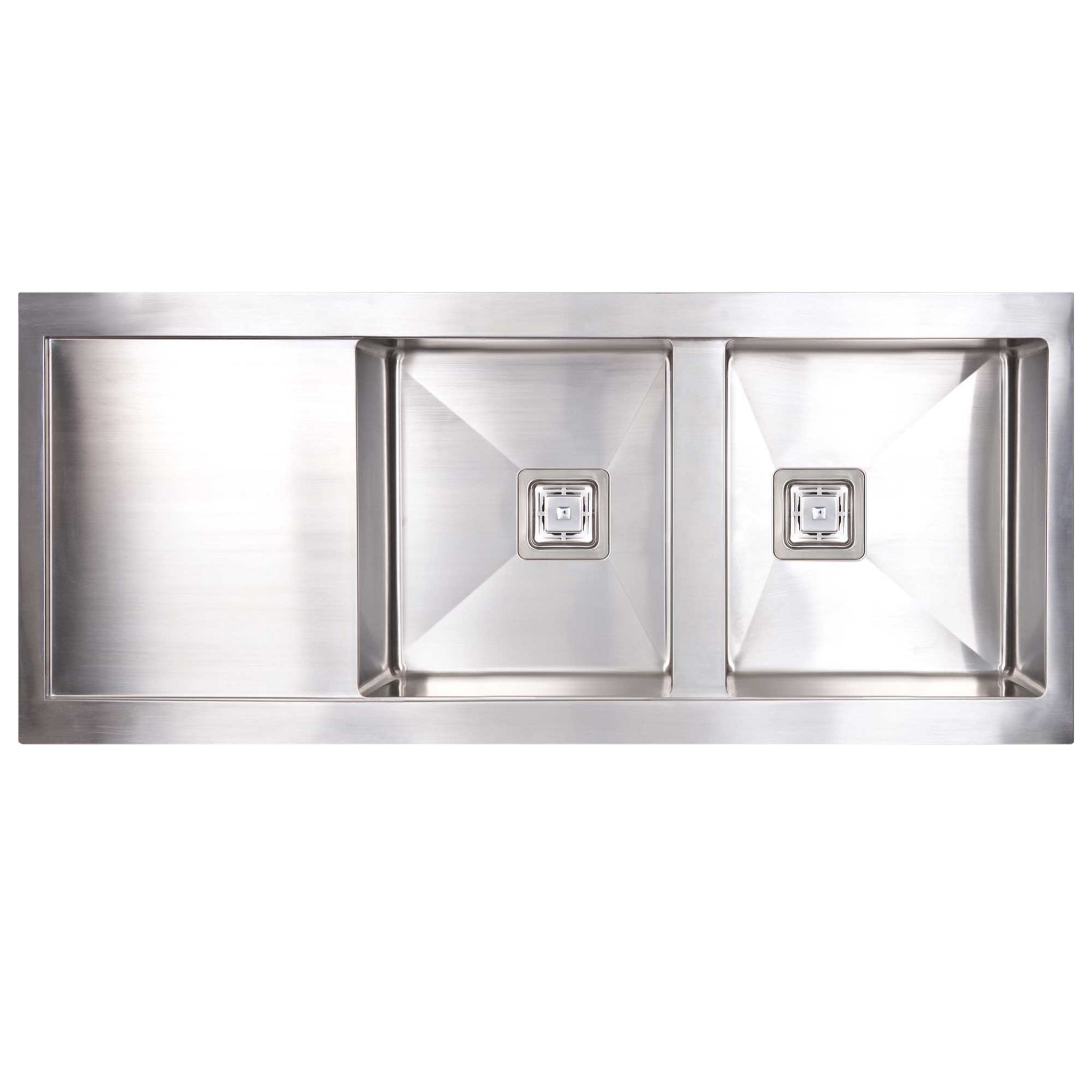SEIMA TETRA 1160 DOUBLE BOWL KITCHEN SINK WITH DRAINER STAINLESS STEEL 1160MM