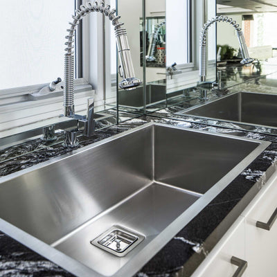 SEIMA TETRA 790 SINGLE BOWL KITCHEN AND LAUNDRY SINK STAINLESS STEEL 790MM