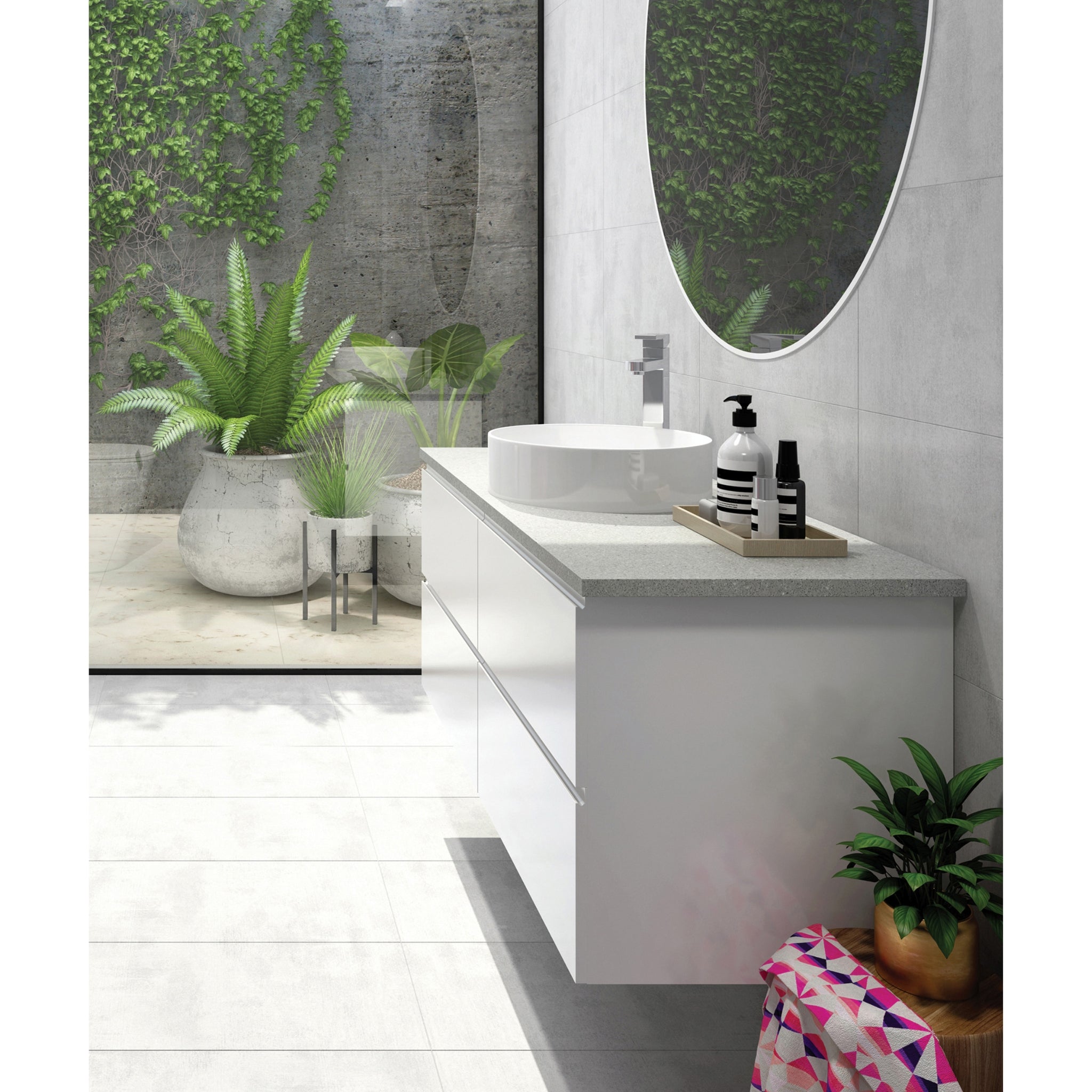 SEIMA ARKO 027 ABOVE COUNTER BASIN SILK MATTE WHITE 400MM