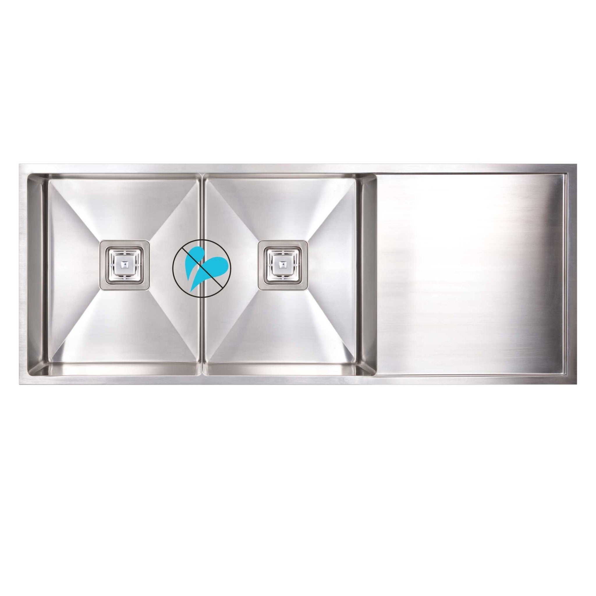 SEIMA TETRA 1150 BLADE DOUBLE BOWL KITCHEN SINK WITH DRAINER STAINLESS STEEL 1150MM