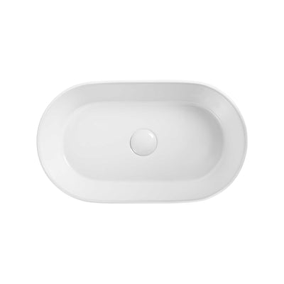 SEIMA AURORA 530 ABOVE COUNTER BASIN GLOSS WHITE 530MM