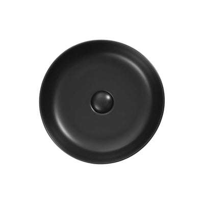 SEIMA AURORA 380 ABOVE COUNTER BASIN SILK MATTE BLACK 380MM