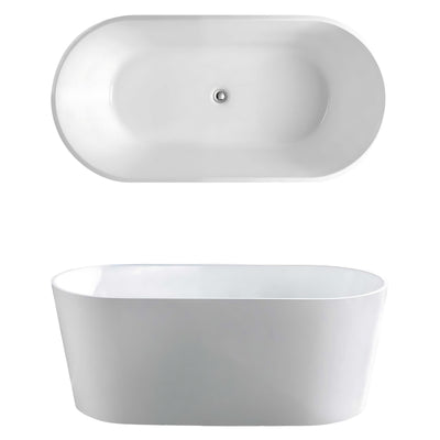 SEIMA LIMNI 101 FREESTANDING BATHTUB GLOSS WHITE (AVAILABLE IN 1500MM AND 1700MM)