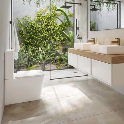 SEIMA PLATI RIMLESS CLOSE COUPLED TOILET SUITE GLOSS WHITE