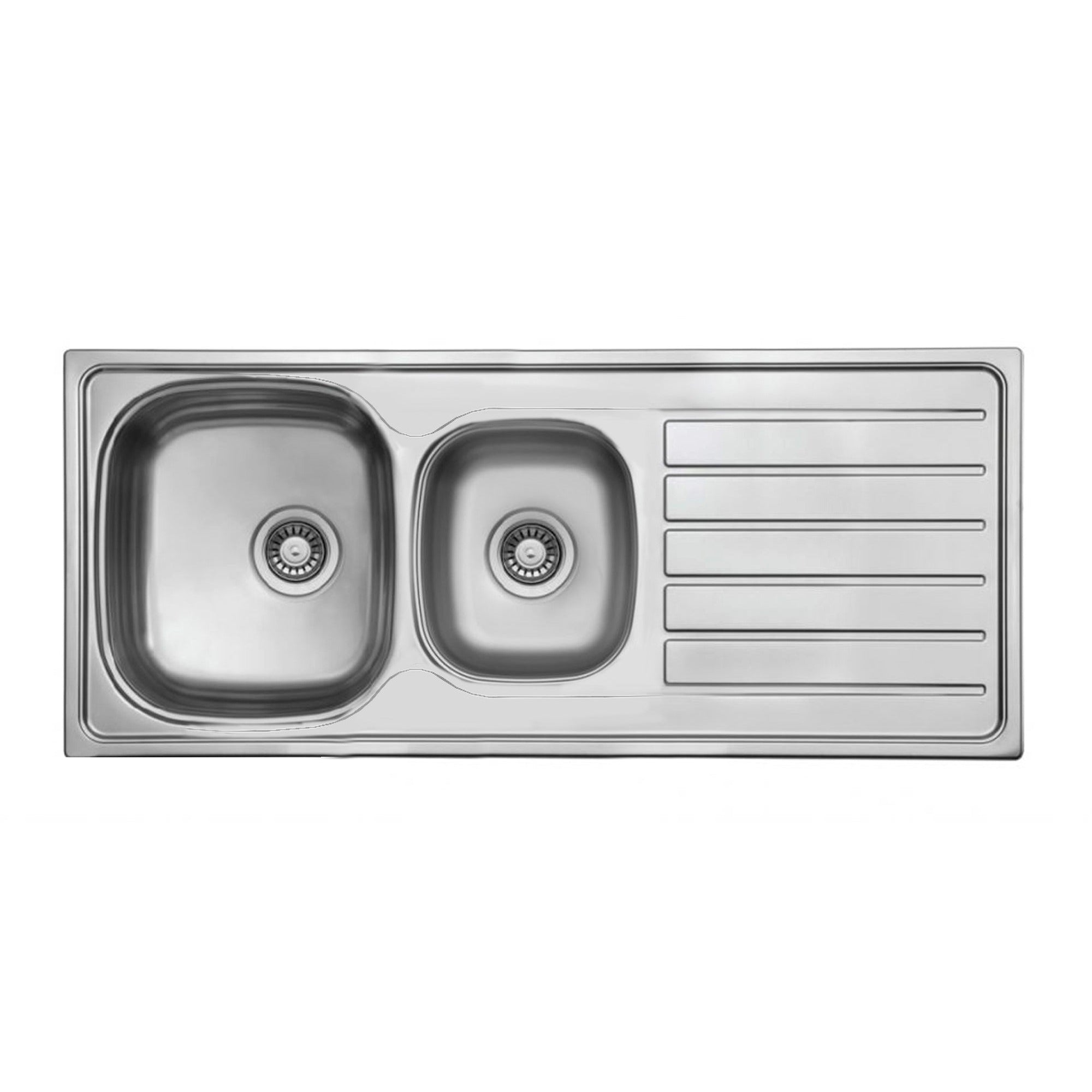SEIMA ACERO 1160 1 & 3/4 BOWL KITCHEN SINK WITH DRAINER STAINLESS STEEL 1160MM