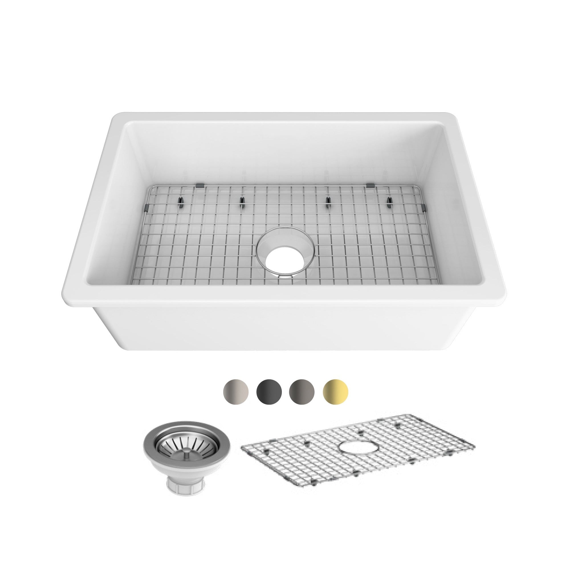 SEIMA ODESSA 760 SINGLE BOWL DUAL MOUNT KITCHEN AND LAUNDRY SINK GLOSS WHITE 760MM