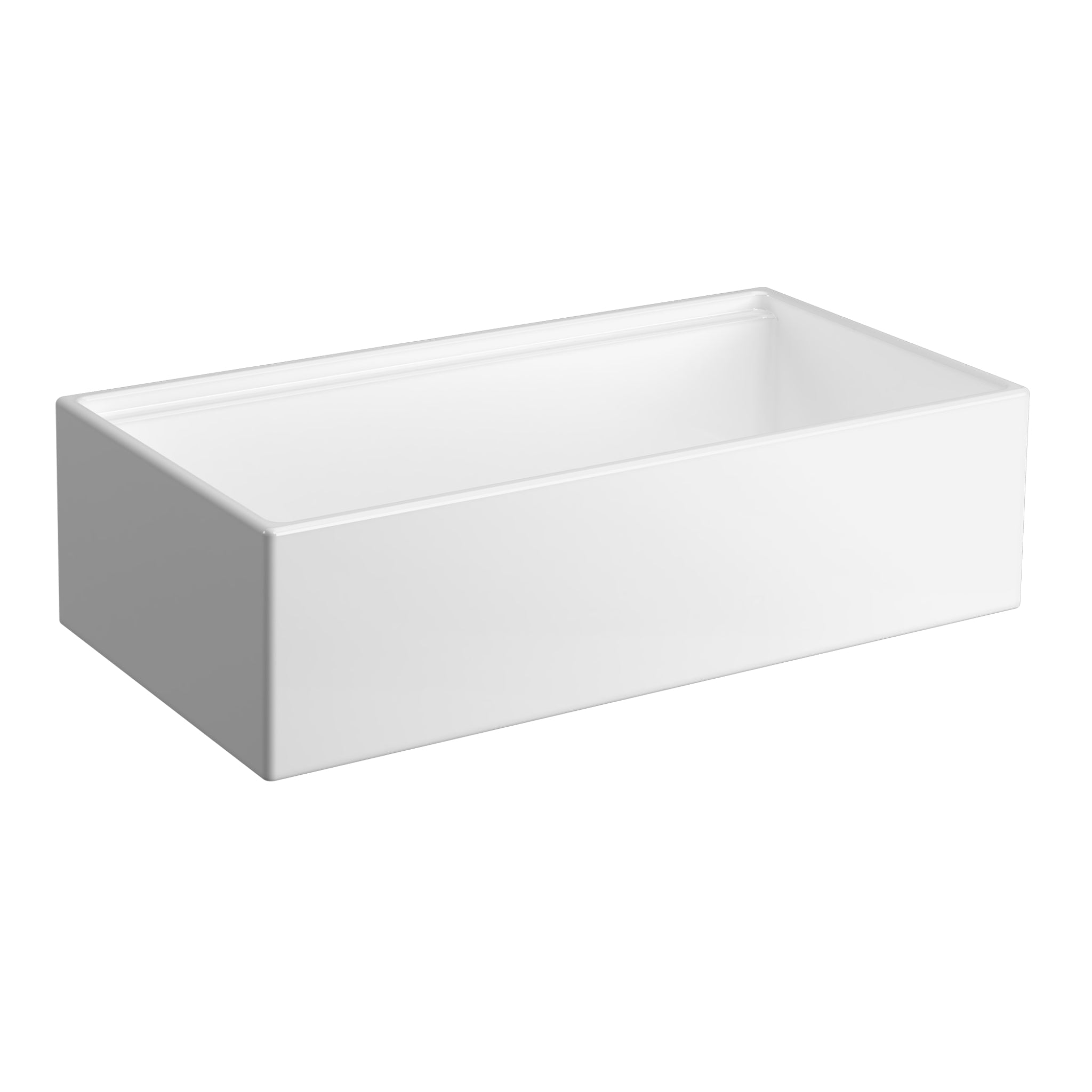 SEIMA ODESSA 920 SINGLE BOWL APRON FRONT KITCHEN AND LAUNDRY SINK GLOSS WHITE 915MM