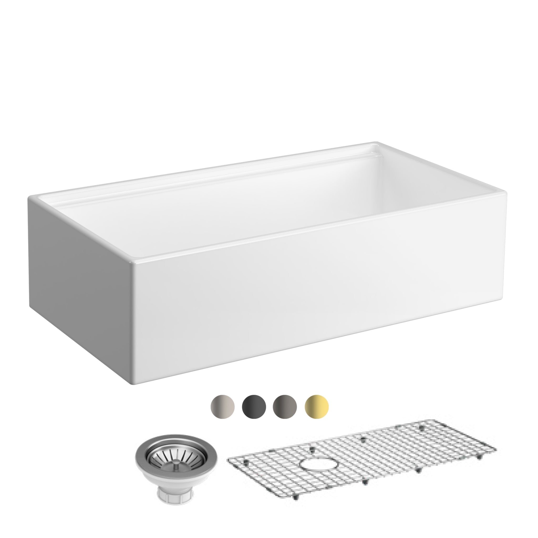 SEIMA ODESSA 920 SINGLE BOWL APRON FRONT KITCHEN AND LAUNDRY SINK GLOSS WHITE 915MM