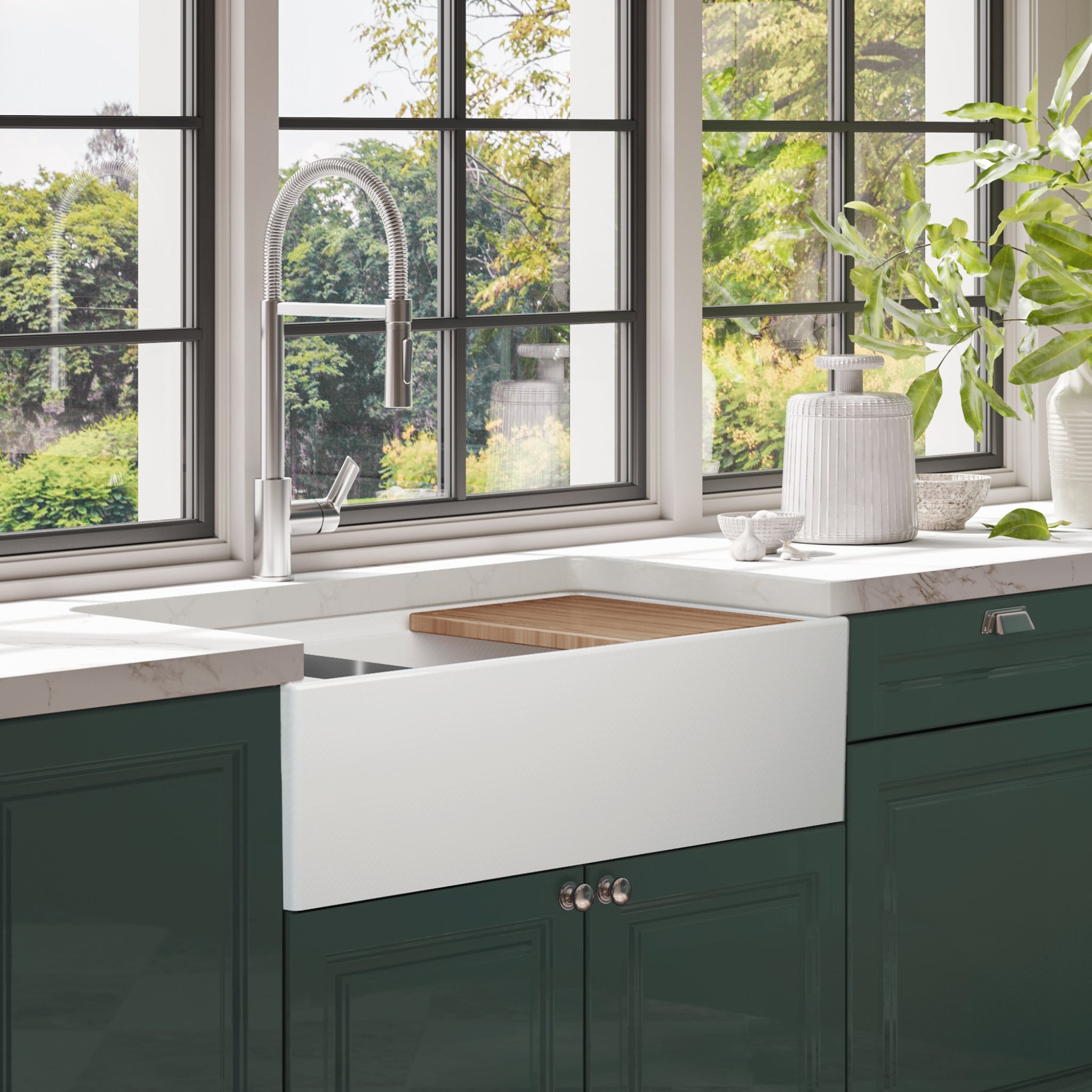 SEIMA ODESSA 920 SINGLE BOWL APRON FRONT KITCHEN AND LAUNDRY SINK GLOSS WHITE 915MM