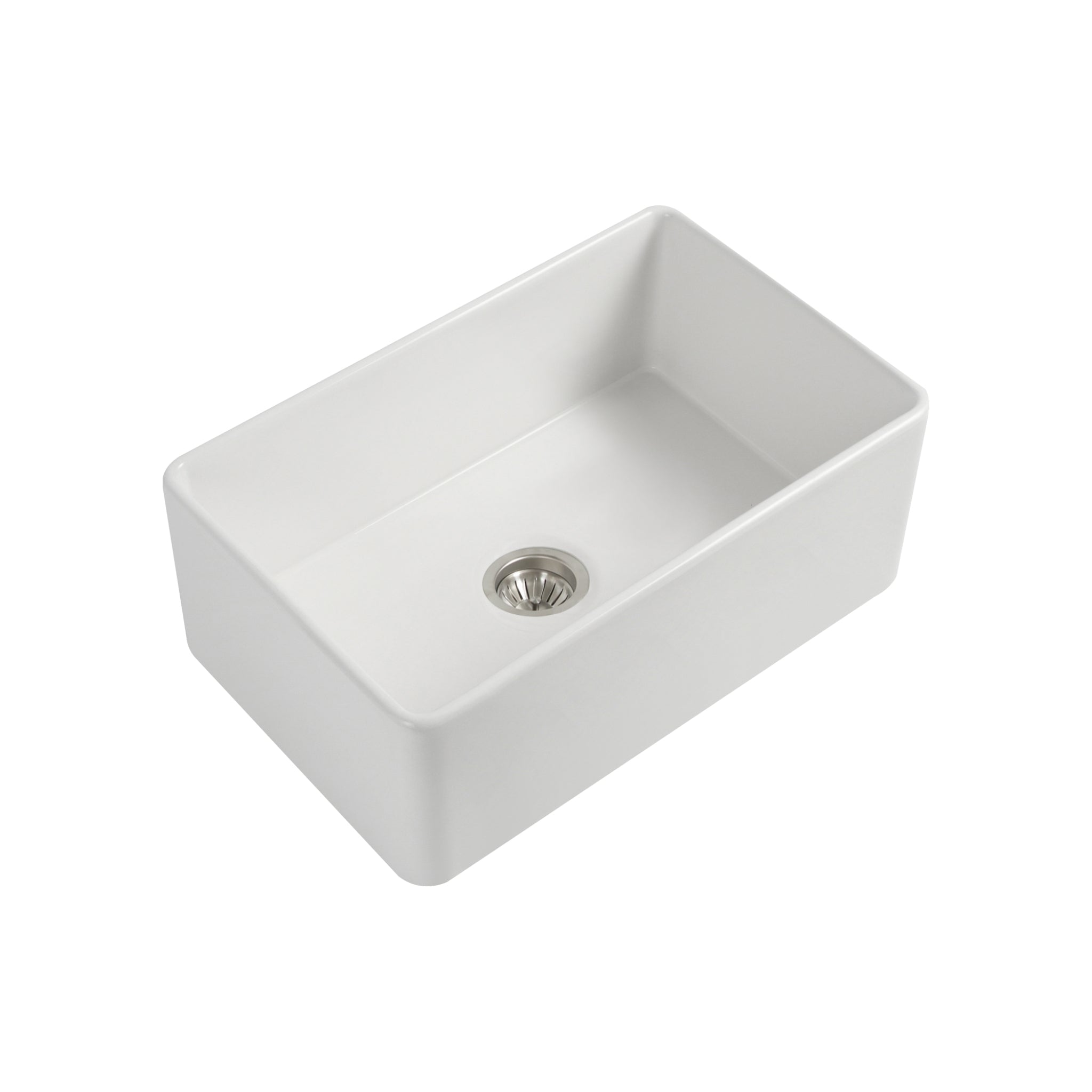 SEIMA CLEO 835 DOUBLE BOWL APRON FRONT KITCHEN AND LAUNDRY SINK GLOSS WHITE 835MM