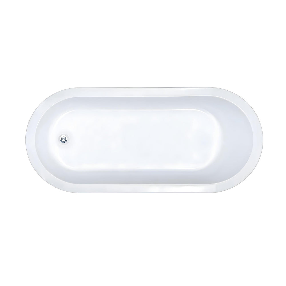 SEIMA LIMNI 135 ISLAND BATHTUB WITH OVERFLOW GLOSS WHITE 1700MM