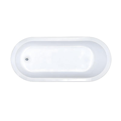 SEIMA LIMNI 135 ISLAND BATHTUB WITH OVERFLOW GLOSS WHITE 1700MM