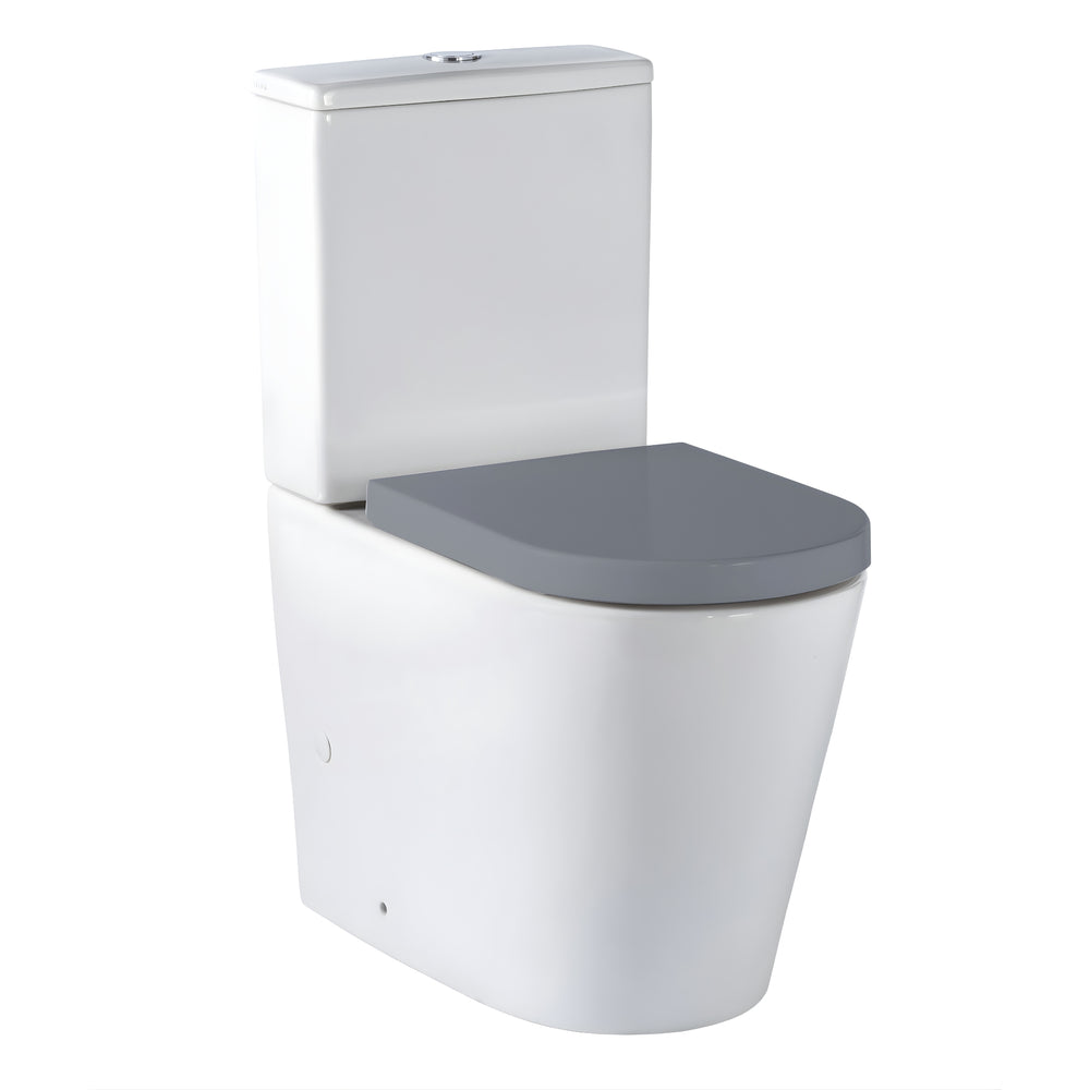SEIMA MODIA RIMLESS CLOSE COUPLED TOILET SUITE GLOSS WHITE