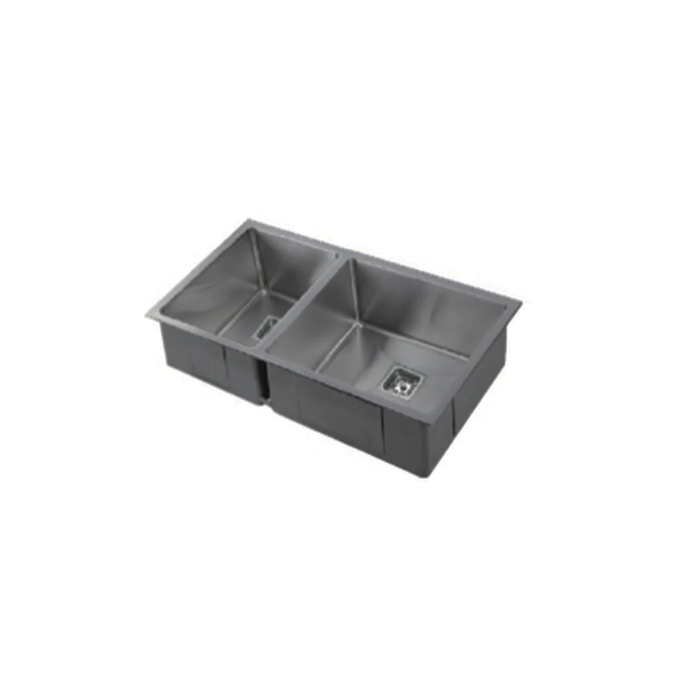VEROTTI INOX 1 3/4 BOWL UNIVERSAL STAINLESS STEEL KITCHEN SINK 765MM (AVAILABLE IN LEFT OR RIGHT CONFIGURATION)
