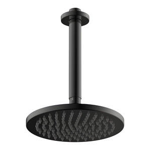 GARETH ASHTON BRASS ROUND VERTICAL SHOWER 200MM BLACK