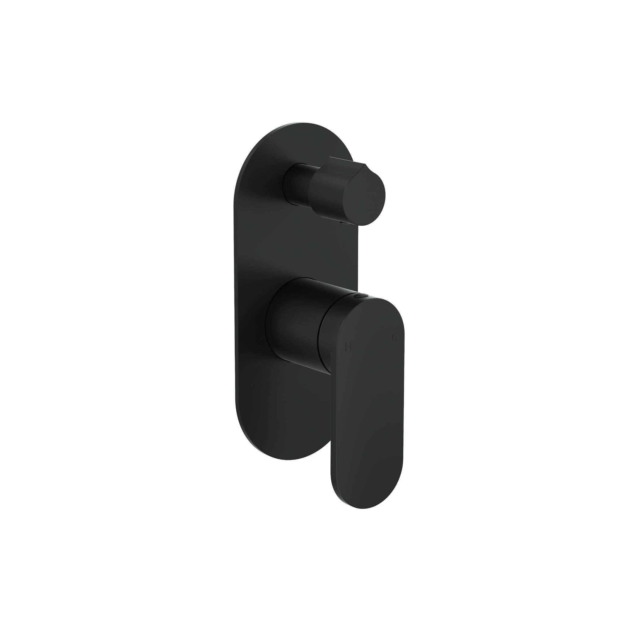 LINSOL CAPO 1-PLATE WALL MIXER WITH DIVERTOR 170MM MATTE BLACK