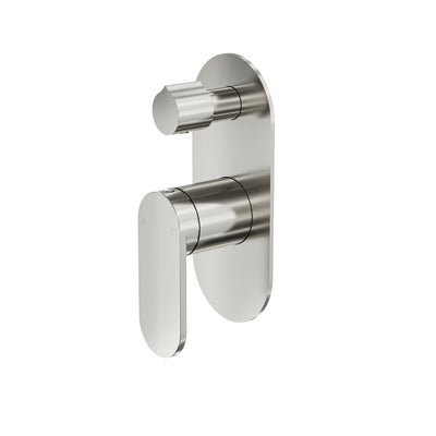 LINSOL CAPO 1-PLATE WALL MIXER WITH DIVERTER 170MM BRUSHED NICKEL