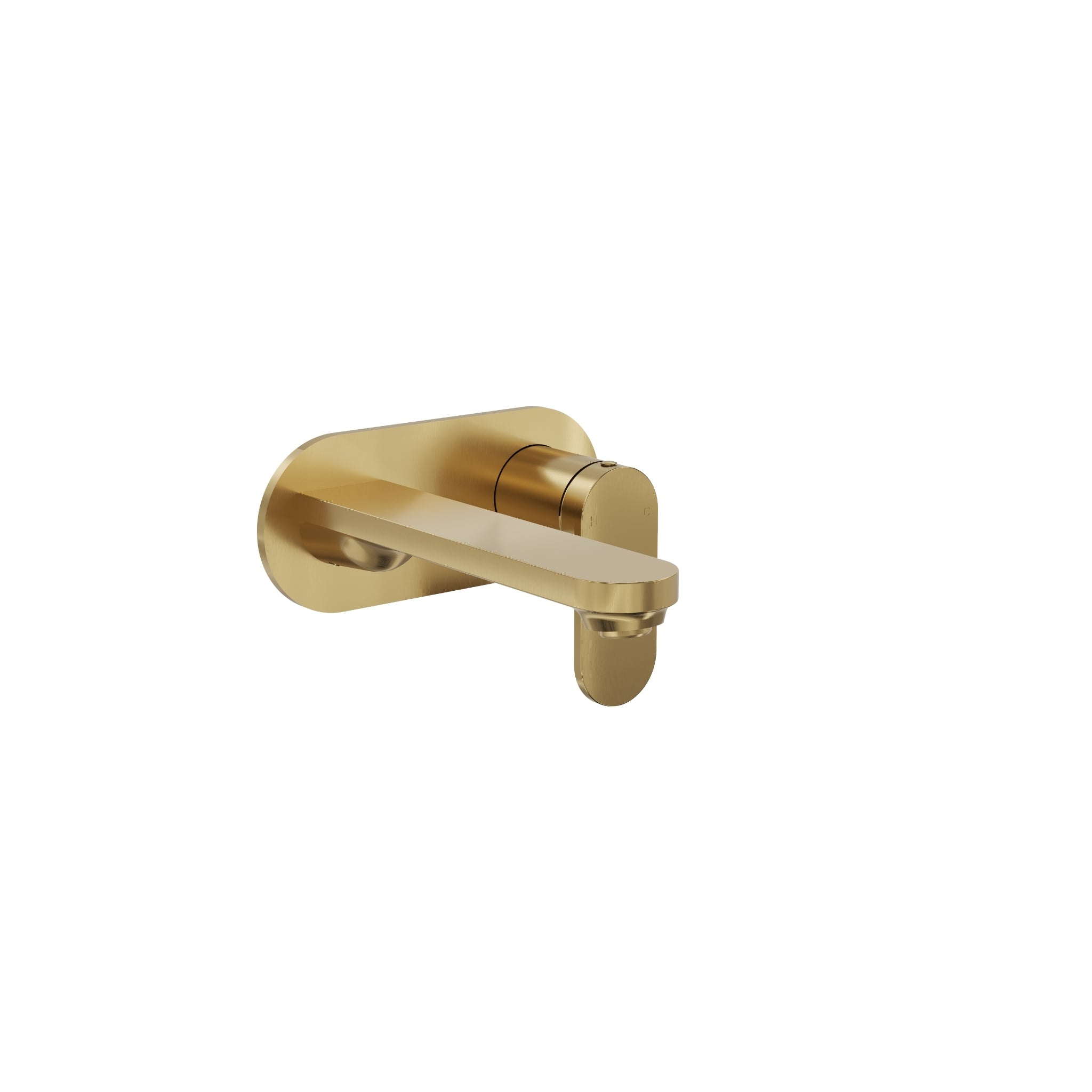 LINSOL CAPO 1-PLATE WALL BASIN / BATH MIXER 175MM BRUSHED BRASS