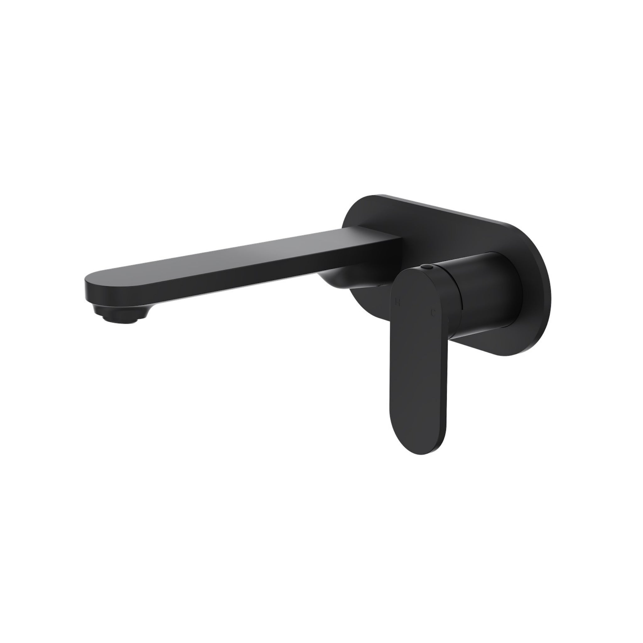 LINSOL CAPO 1-PLATE WALL BASIN / BATH MIXER 175MM MATTE BLACK