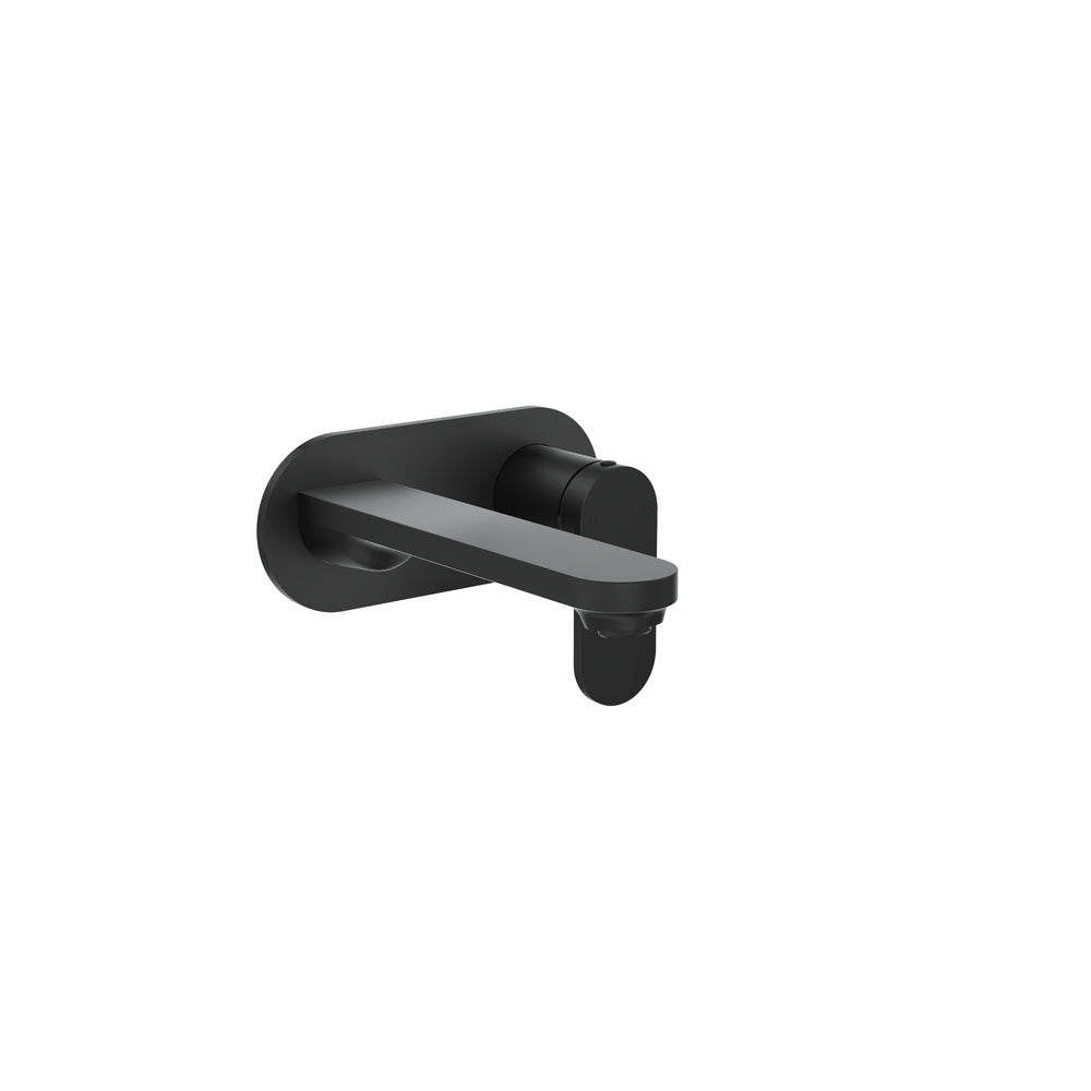 LINSOL CAPO 1-PLATE WALL BASIN / BATH MIXER 175MM MATTE BLACK