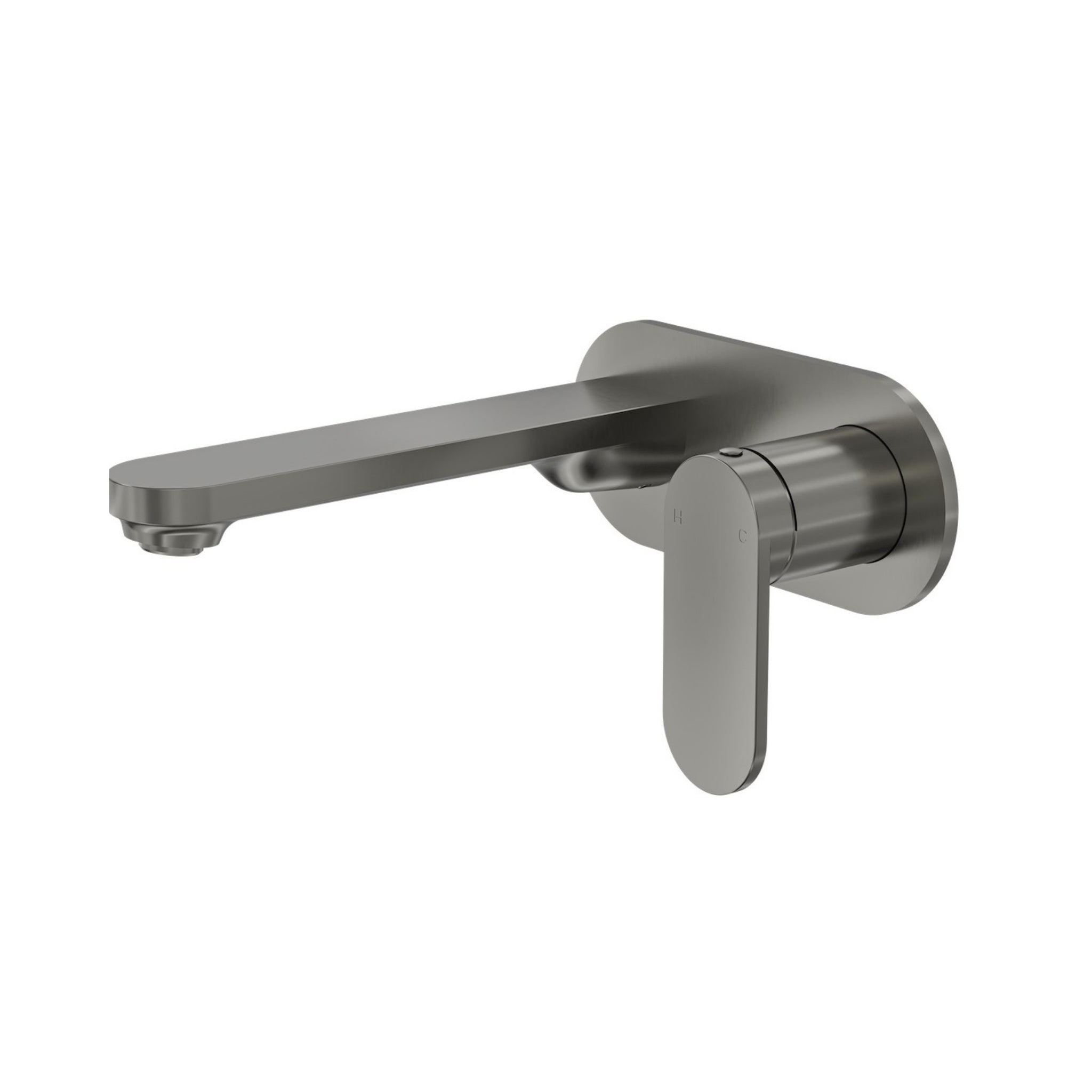 LINSOL CAPO 1-PLATE WALL BASIN / BATH MIXER 175MM GUN METAL