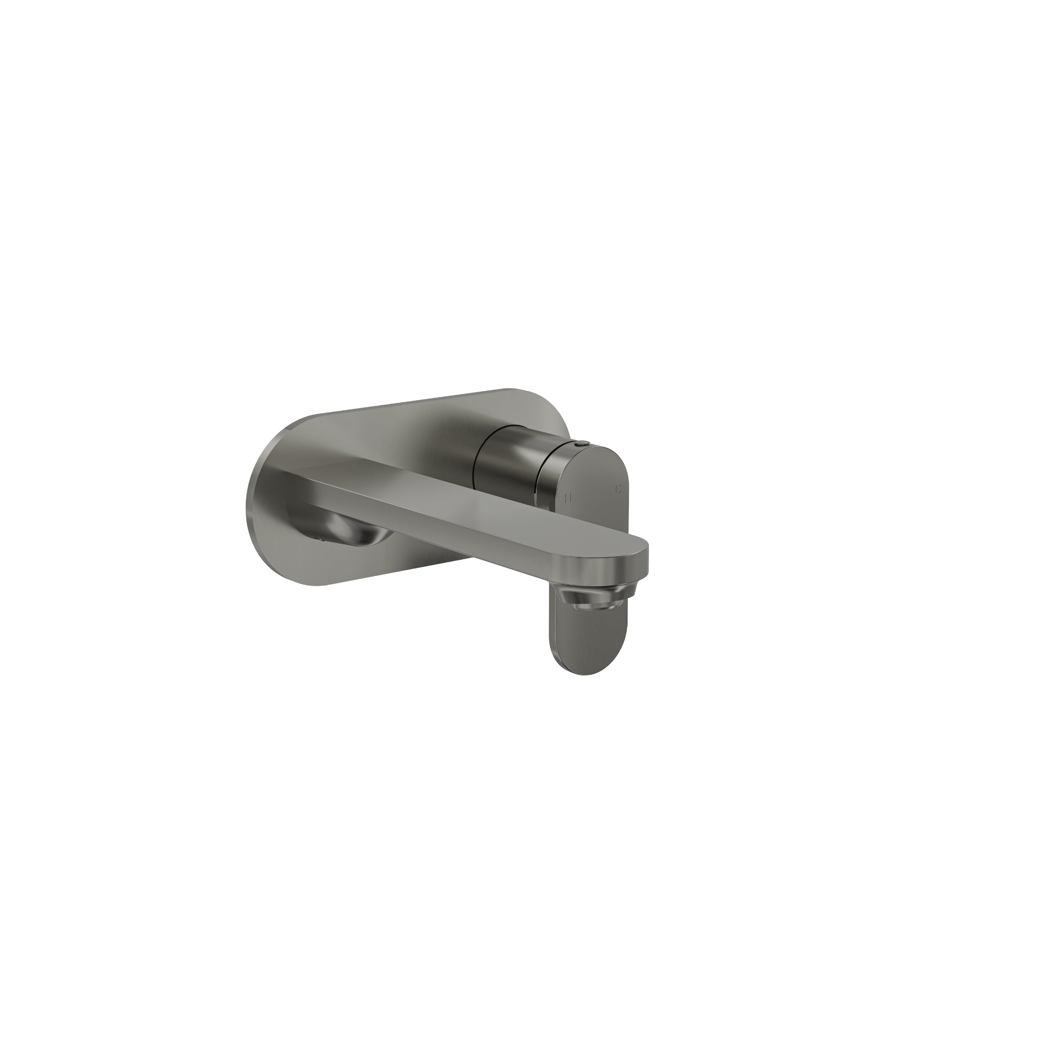 LINSOL CAPO 1-PLATE WALL BASIN / BATH MIXER 175MM GUN METAL