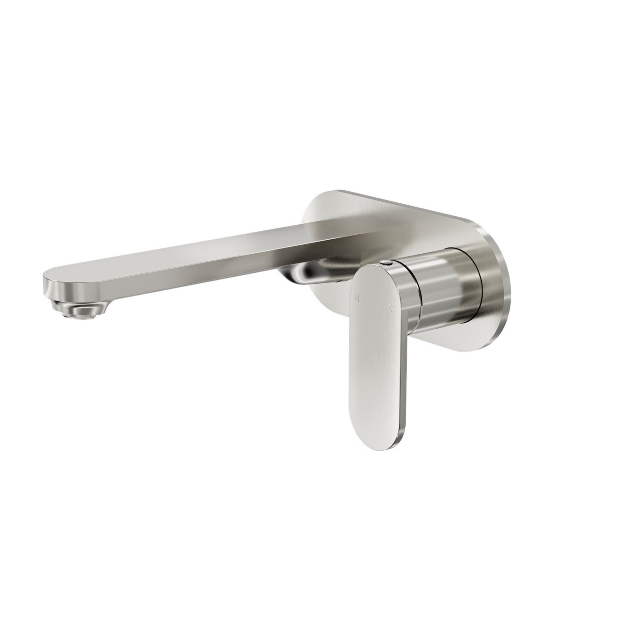 LINSOL CAPO 1-PLATE WALL BASIN / BATH MIXER 175MM BRUSHED NICKEL