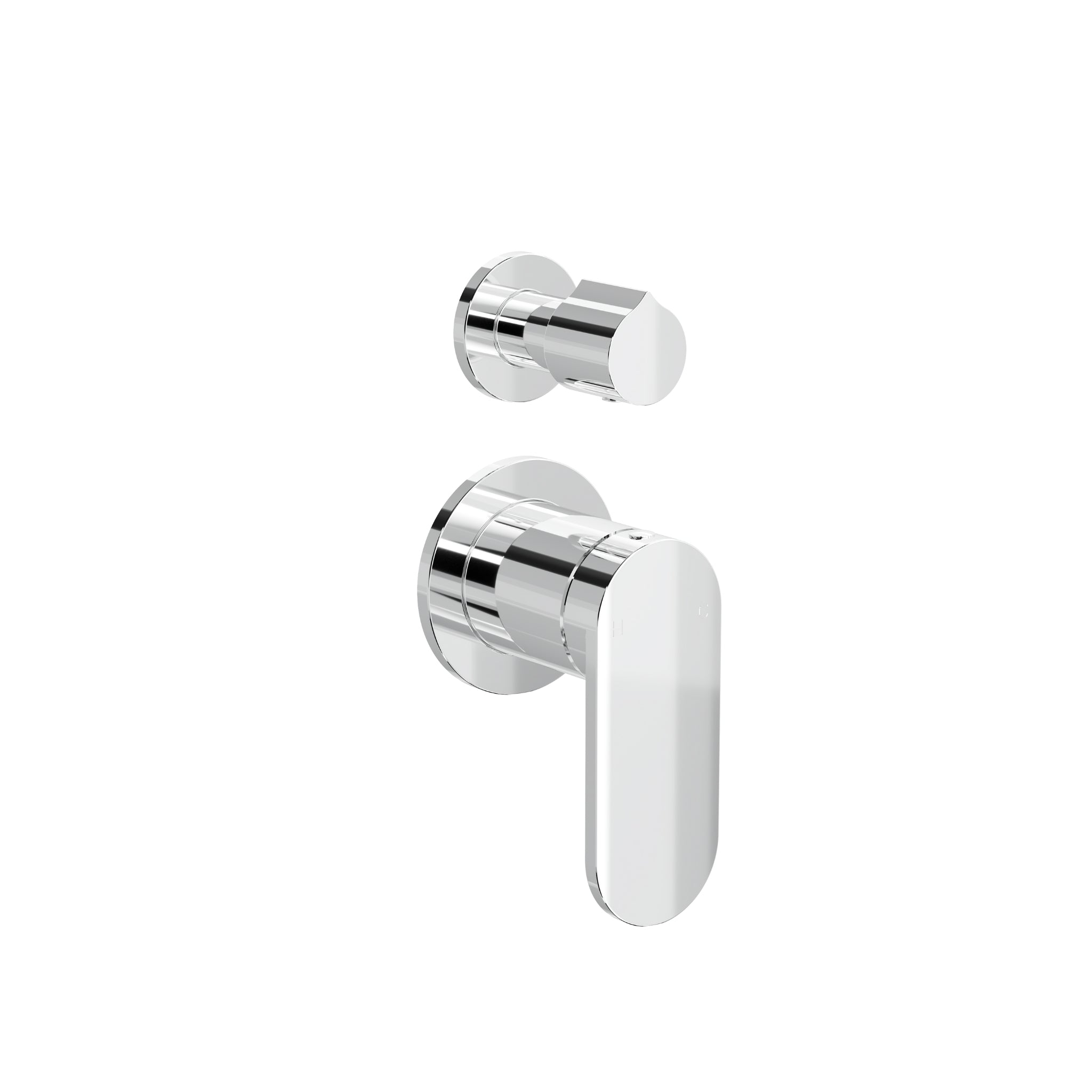 LINSOL CAPO 2-PLATE WALL MIXER WITH DIVERTOR CHROME